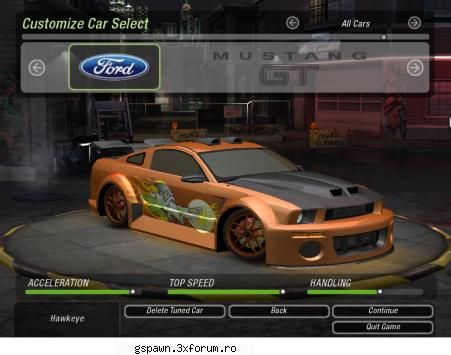 ford mustang gt cu ce va laudatzi in nfs u2