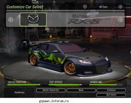 mazda rx8, doamnee cum poate sa arate mashinutza asta cu ce va laudatzi in nfs u2